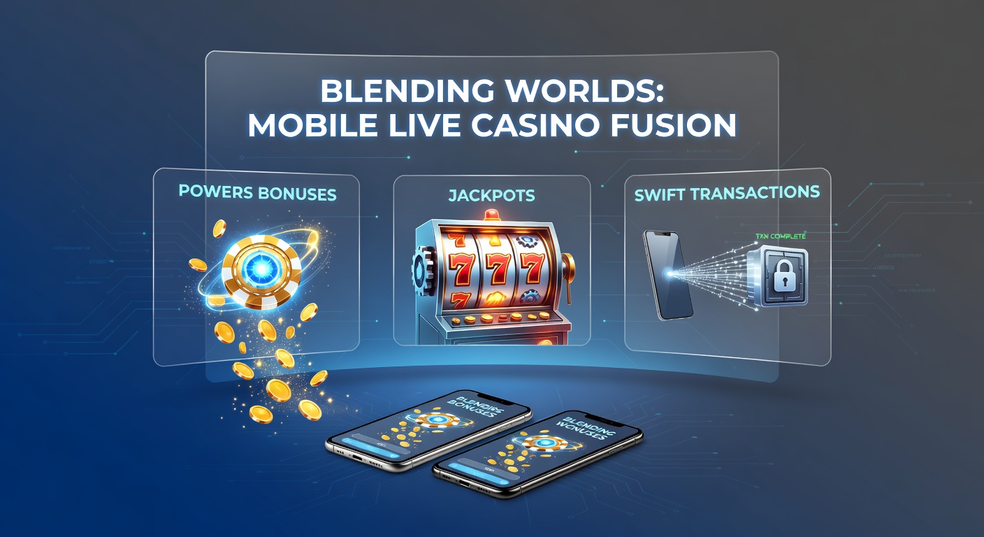 Dynamic split-screen view of a mobile app showing a live poker jackpot nearing payout alongside transaction confirmation pop-up and bonus wheel spinning, illustrating seamless integration