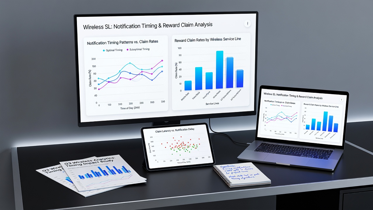 Interactive dealer platform dashboard displaying real-time notification analytics and reward claim statistics