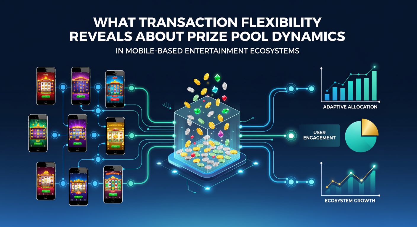 Mobile transaction interfaces showing flexible payment options connected to prize pool indicators in entertainment apps